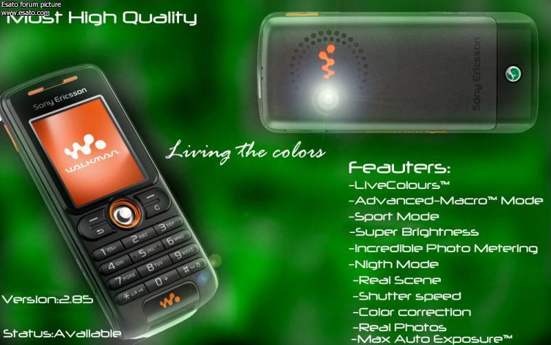 Sony Ericsson W880 - description and parameters