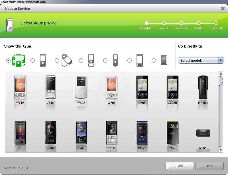 Sony Ericsson Update Service 2.9.5.16 (Обновление мобил) скачать