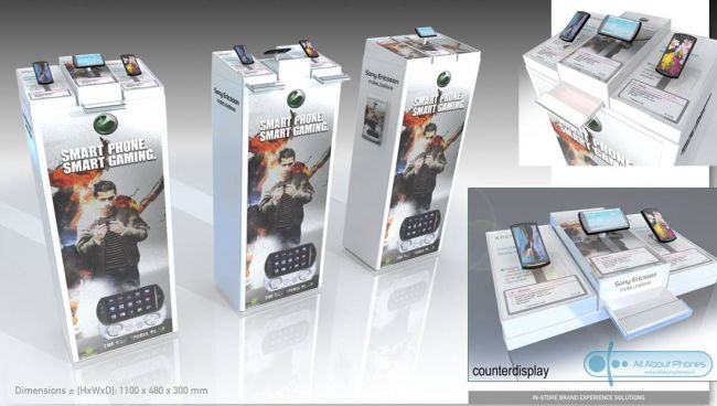 Sony Ericsson Xperia Play retail booth