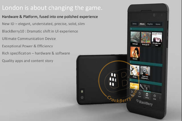 BlackBerry10 London smartphone