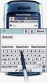 eZiType on Sony Ericsson M600