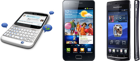 EISA award 2011-2012. Samsung Galaxy S II, Sony Ericsson Xperia Arc, HTC ChaCha