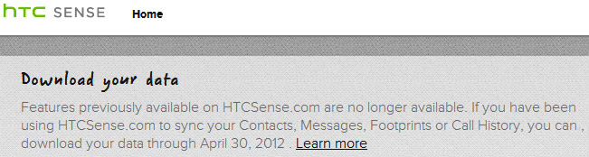 HTCsense.com to shut down