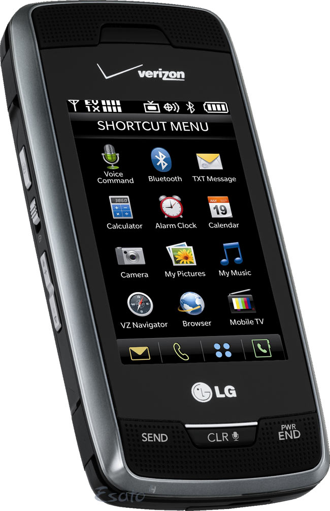 LG supplies two touch screen phones to Verizon Wireless - Esato