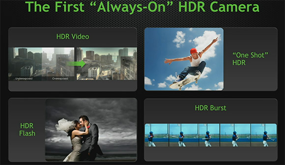 nVidia Tegra 4 HDR video recording