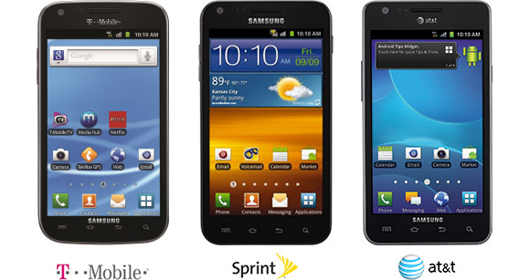Samsung Galaxy S II for T-Mobile, Sprint and AT&T