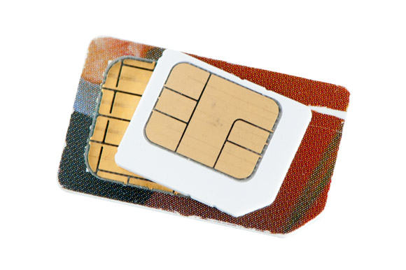 Mobile phone SIM cards - Normal and micro