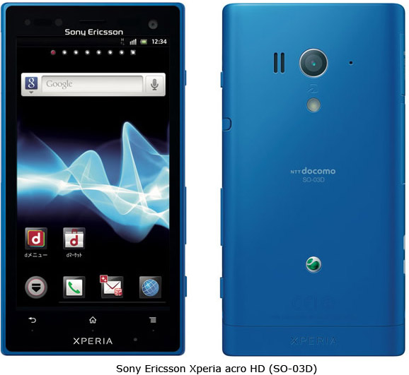 Sony Ericsson presenta oficamente para Japón Xperia Acro