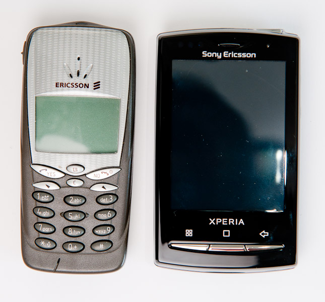 Sony Ericsson Xperia X10 Mini Pro and Ericsson T66