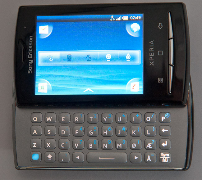 Sony Ericsson Xperia X10 Mini Pro keyboard backlight