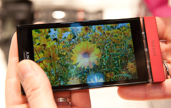 Sony Xperia P inside covering the ambient light sensor