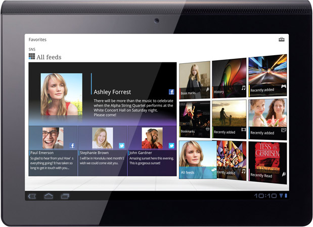 Sony S1 tablet front picture