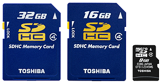 Toshiba SDHC memory card