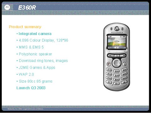 Motorola E360R