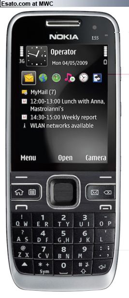 The Nokia E55 is expected to