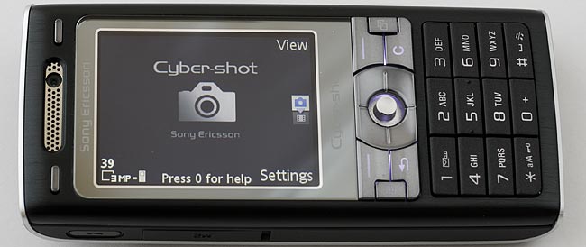 K800i Cyber-shot display
