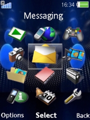 Blue balls W890  theme