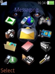 Dog and Black W580 theme