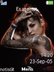 Tatoo W890  theme