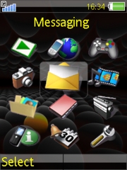 Black orbs K810 theme