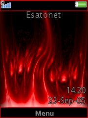 Fire Red K850  theme