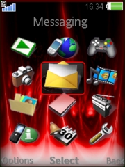Fire Red K850  theme