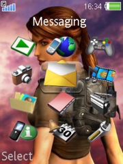 Lara Croft TR Legend W580 theme