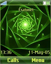 Green Spiral Z550  theme