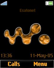 Walkman on fire Z550  theme