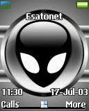 Alien Black & White t610 theme