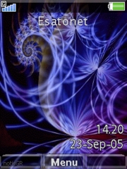 Fractal Blue W910  theme