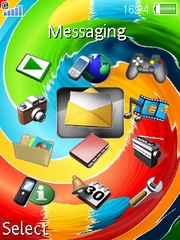 Animated Clock W830 theme