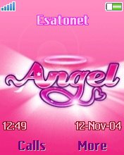 Angel pink W800  theme