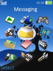 Blue word K800 / K800i theme