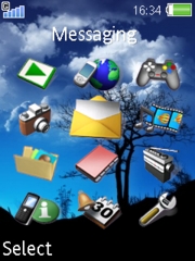 Twilight Blue K810 theme