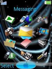 Blue Apple W830 theme