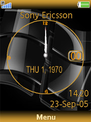 Goldentime theme for Sony Ericsson Cedar