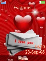 I love you W890  theme
