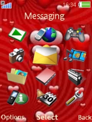 I love you W890  theme