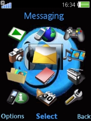 Wink blue W890  theme