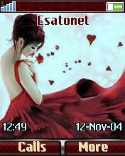 Alone red W700  theme