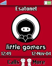 Little Gamers - Red Ninja K750  theme