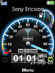 Speedometer theme for Sony Ericsson W705
