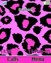 Pink leopard Z550  theme