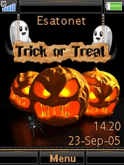 Halloween Trick or Treat theme for Sony Ericsson G705