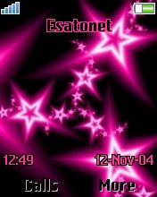 Pink Star K750  theme