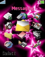 Pink Star K750  theme