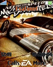 NFS most wanted K750  theme