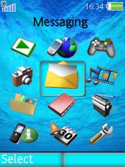 Iceberg blue K810 theme