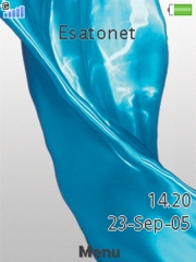 Turquoise Stream theme for Sony Ericsson zylo